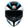 AGV K5 S MPLK Core helma černá/azurová/fluo-žlutá vel.XS